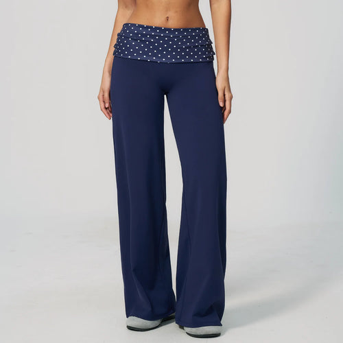 Wide Leg Sweatpants for Women Fold over Waist Bell-Bottoms Flare Yoga Lounge Pants Back to School Clothes Flare Pants Leggings