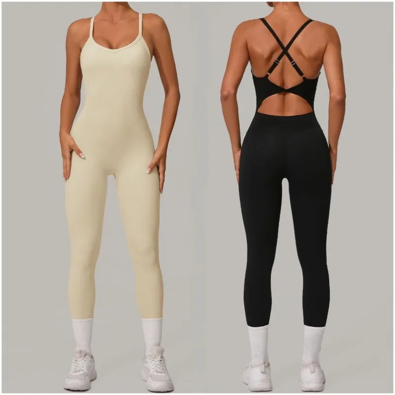 Heart-Shape Yoga Jumpsuits